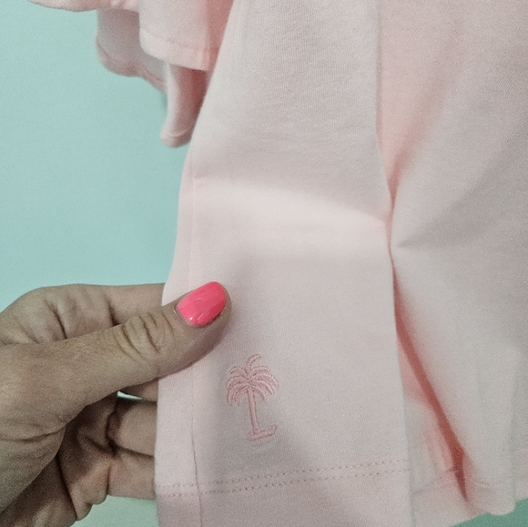 Lilly pulitzer pink flutter sleeve shirt New With Tags XS - Picture 4 of 10